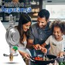 Regulador Registro de Gás de Cozinha com Monômetro Vazão 2kg/h + Mangueira 1,2m com Abraçadeiras | a - 10