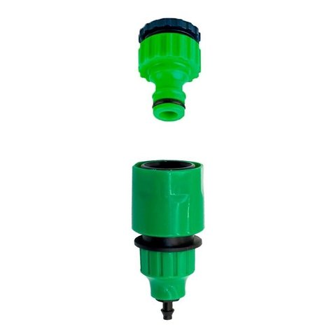 Engate Rápido com Saída para Micro Tubo 4mm + Bico 1/2 - 3/4