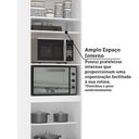 Ver imagem 3 de Paneleiro 70cm 3 Portas e 2 Nichos para Forno Microondas Dor Branco/branco Supremo/preto