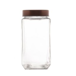 Pote de Vidro com Tampa Rose Gold Fashion 1,7L  Lyor - 3