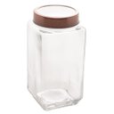 Ver imagem 1 de Pote de Vidro com Tampa Rose Gold Fashion 1,7L  Lyor