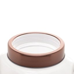 Pote de Vidro com Tampa Rose Gold Fashion 1,7L  Lyor - 4