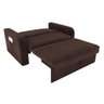 Sofá Cama Daiane 2 Lugares com Baú Suede Marrom Matrix - 3