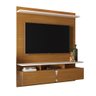 Painel Para Tv 55 Polegadas Off White Perolizado E Marrom Imola Lukaliam - 2