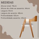 Ver mais imagens de Conujunto 4 Poltronas Lux Marfim Tecido Linho Sofisticadas em Madeira Tauari