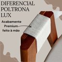 Ver imagem 5 de Conujunto 4 Poltronas Lux Marfim Tecido Linho Sofisticadas em Madeira Tauari