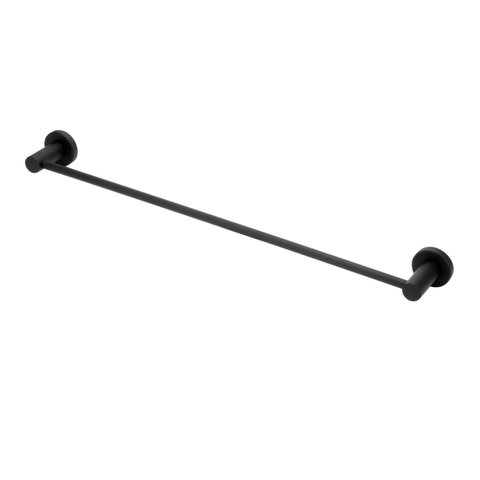 Suporte Porta Toalha Banho Barra Inox Preto/black Toalheiro