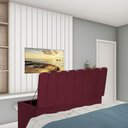 Ver imagem 1 de Calçadeira Baú Recamier Queen 160CM Alanis Suede Bordo - D A DECOR
