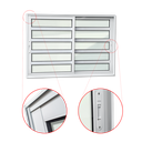 Ver imagem 3 de Janela Alumínio Elite c/Travessas 2 Folhas Moveis 100 x 100 V.Liso Branco Brimak