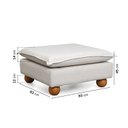 Ver imagem 4 de Puff Modular com Pé Bolinha Sôma CabeCasa MadeiraOriginals