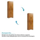Ver imagem 5 de Armário Multiuso 4 Portas 61,70cm 100% MDF Chianti Espresso Móveis