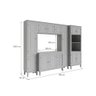 Cozinha Modulada 5 peças - Cinza - 2