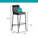 Ver imagem 2 de Kit 2 Banquetas Altas Duo Carraro