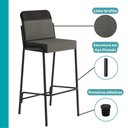 Ver imagem 4 de Kit 2 Banquetas Altas Duo Carraro