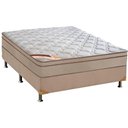 Ver imagem 1 de Cama Box Casal: Colchão Molas Pocket Ensacadas Castor Revolution Híbrido + Base Crc Suede Clean (