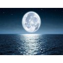 Ver imagem 2 de Papel de Parede Lua Noite Praia Mar Oceano 3d Nsk72