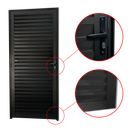 Ver imagem 2 de Porta Veneziana Alumínio 86 Dir Preto Brimak