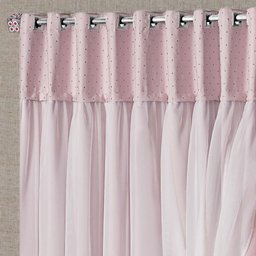 Cortina Marrocos 2 Mts Sala Quarto Blackout para Varão - Rosa Casa Show Enxovais - 2