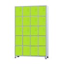 Ver imagem 1 de Armário Roupeiro de Aço para Vestiário 20 Portas Locker Verde com Chave