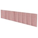 Ver imagem 2 de Kit 10 Placas Cabeceira Modular Estofada Autocolante King - Rosa