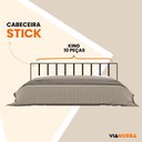 Ver imagem 6 de Kit 10 Placas Cabeceira Modular Estofada Autocolante King - Rosa