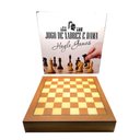 Ver imagem 3 de Jogo de Xadrez Dama Tabuleiro em Madeira com Gaveta