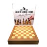 Jogo de Xadrez Dama Tabuleiro em Madeira com Gaveta - 3