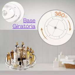 Organizador Giratório 360º para Maquiagem Cosmeticos em Acrilico - Top Rio - 2
