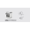 Ver imagem 4 de Kit C/10 Suportes Prateleira de Vidro Fenda Compacta 6mm Aço