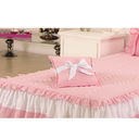 Ver imagem 2 de Colcha Solteiro Realeza Rosa 3 Peças Deccoralle