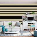 Ver imagem 4 de Papel De Parede Dourado E Preto Decorativo Adesivo Lavavel