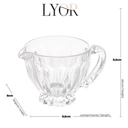 Kit 25 Molheiras de Cristal Imperial 200ml Lyor Restaurante Buffet Cobertura Azeite Salada Calda - 7