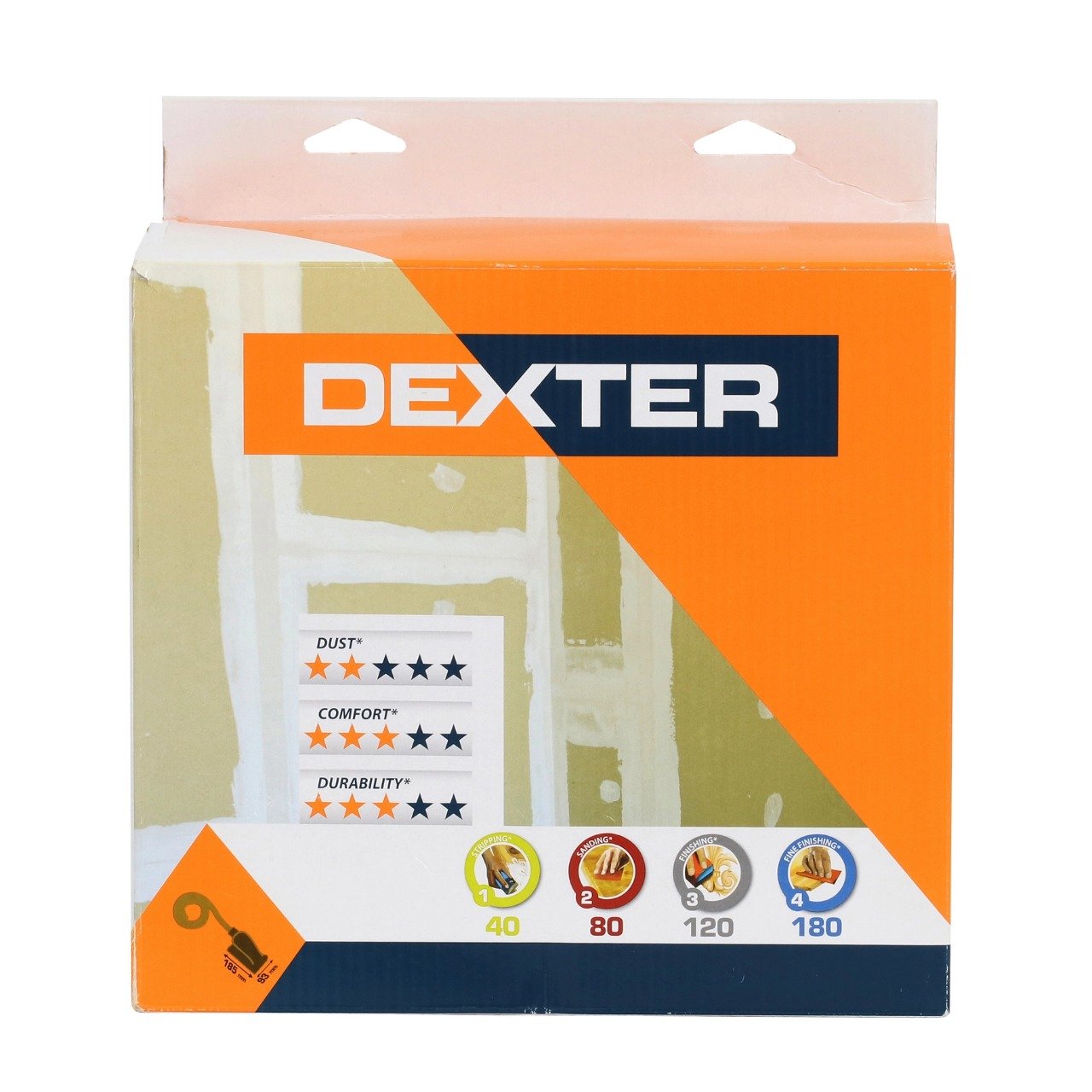 Taco Lixador para Drywall com tubo de encaixe para aspirador 93x185mm 856263 Dexter - 9