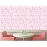 Papel de Parede Rosa com Borboletas Lilás Autocolante Sala - 3