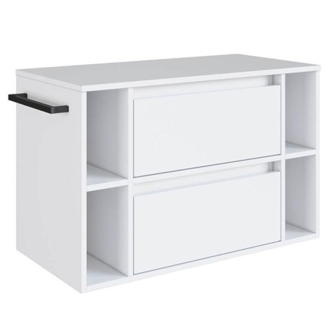 Gabinete para Banheiro 01 Porta 01 Gaveta 80cm Branco Proddy