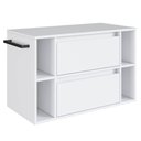 Ver imagem 1 de Gabinete para Banheiro 01 Porta 01 Gaveta 80cm Branco Proddy