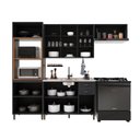 Ver imagem 3 de Armário de Cozinha Modulada Compacta Fidelitá Nara 100% MDF 4 Peças 270cm 12 Portas 2 Gavetas sem