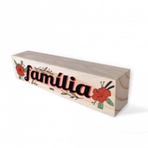 Bloco Decorativo Familía