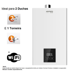 Aquecedor de Água a Gás Komeco Ko 21 D Prime 21 Litros Glp com Modulo Wi Fi - 4