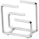 Ver imagem 1 de Kit 25 Porta Guardanapos Cromados para Restaurantes Pubs Organizadores de Mesas Gaia Schmitt
