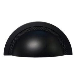 Puxador Shell 64Mm 24 Preto Zen - 1
