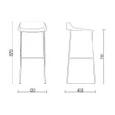 Ver imagem 2 de Banqueta Bit Bar - Laranja