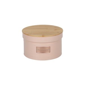 Lata de Metal com Tampa Bambu Cookies Rosé Matte - Yoi