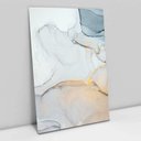 Ver imagem 1 de Quadro Decorativo em Canvas Abstrato Mármore Gold Blue TaColado Borda Infinita 90 x 60cm