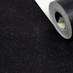Papel De Parede Liso Preto Com Glitter - 2