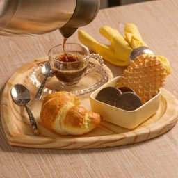 Kit 4 Xícaras de Café 85Ml com Pires Coração Pearl - Wolff - 4