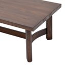 Ver imagem 3 de Mesa de Centro Retangular Madeira Maciça com Acabamento Escovado Canela -Toscana