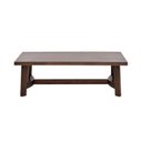 Ver imagem 1 de Mesa de Centro Retangular Madeira Maciça com Acabamento Escovado Canela -Toscana