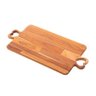 Bandeja de Madeira Teca com Alça de Coração 47X23X2 - 1