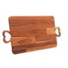 Bandeja de Madeira Teca com Alça de Coração 47X23X2 - 2